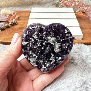 Gorgeous Amethyst Heart Raw Cluster from Uruguay
